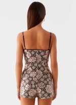 Apolina Sequin Mini Shorts - Chocolate - 图片 5