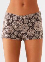 Apolina Sequin Mini Shorts - Chocolate - 图片 6