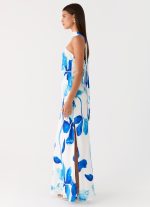 Ashelle Chiffon Maxi Dress - Cerulean Bloom - 图片 2
