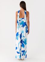 Ashelle Chiffon Maxi Dress - Cerulean Bloom - 图片 3