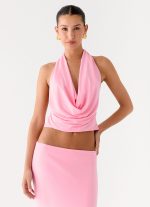 Ashi Cowl Top - Pink - 图片 5