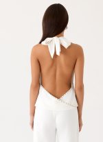Ashika Studded Top - White - 图片 8