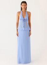Ashlea Tie Front Top - Periwinkle - 图片 8