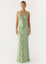 Ask You Twice Maxi Dress - Blurred Lime - 图片 2
