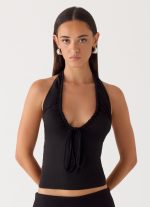 Ask You Twice Top - Black - 图片 5