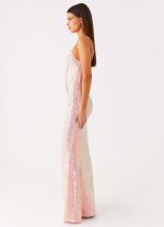Attitude Knit Sequin Maxi Dress - Iridescent Pink - 图片 2