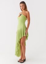 Avigalle Maxi Dress - Lime - 图片 6