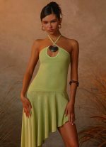 Avigalle Maxi Dress - Lime - 图片 2