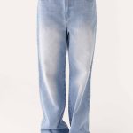 Back Again Straight Leg Denim Jeans - Light Wash Blue