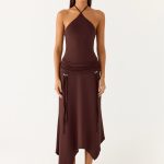 Becerra Midi Dress - Cool Chocolate