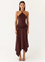 Becerra Midi Dress - Cool Chocolate