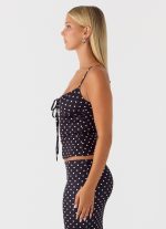 Bending My Rules Top - Black Polkadot - 图片 2