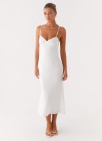 Bentley Midi Dress - White - 图片 2