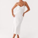 Bentley Midi Dress - White