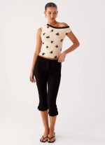 Blind Faith Flock One Shoulder Top - Cream - 图片 5