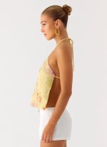 Bliss Beaded Halter Top - Floral Beaded - 图片 7