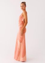 Bliss View Knit Maxi Dress - Peach - 图片 3
