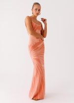 Bliss View Knit Maxi Dress - Peach - 图片 6