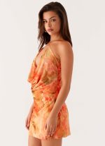 Bohemian Bliss Mesh Mini Dress - Sunset Kisses - 图片 4
