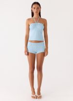 Bonita Button Top - Pale Blue - 图片 4