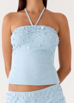 Bonita Button Top - Pale Blue - 图片 6