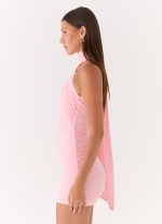 Breaking News Micro Mini Dress - Pink - 图片 2