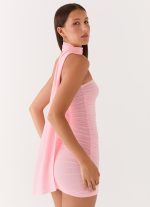 Breaking News Micro Mini Dress - Pink - 图片 4