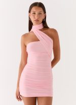 Breaking News Micro Mini Dress - Pink