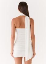 Breaking News Micro Mini Dress - White - 图片 2