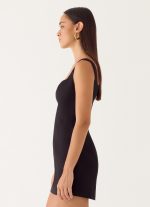 Brief Tension Mini Dress - Black - 图片 3