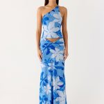 Briene Maxi Skirt - Sea Blue