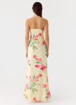 Bronte Strapless Maxi Dress - Lemon Soleil - 图片 3