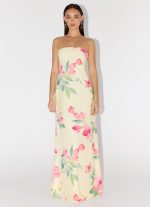 Bronte Strapless Maxi Dress - Lemon Soleil - 图片 5