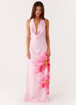 Bryony Cowl Maxi Dress - Pink - 图片 3