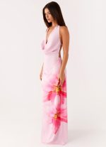 Bryony Cowl Maxi Dress - Pink - 图片 4