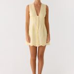 Burning Bright Mini Dress - Butter Yellow