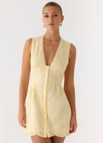 Burning Bright Mini Dress - Butter Yellow - 图片 4