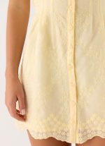Burning Bright Mini Dress - Butter Yellow - 图片 5