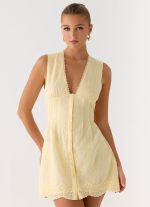 Burning Bright Mini Dress - Butter Yellow - 图片 6