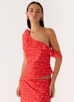 Calia Top - Magenta Red Rose - 图片 5