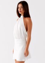 Camera Shy Mini Dress - Ivory - 图片 3