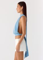 Cantrall Halter Top - Blue - 图片 3
