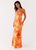 Carmen Maxi Dress - Sunset Floral - 图片 6