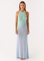 Caspa Crochet Maxi Dress - Multi - 图片 3