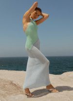 Caspa Crochet Maxi Dress - Multi - 图片 7