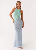 Caspa Crochet Maxi Dress - Multi - 图片 6