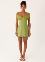Caterina Mini Dress - Fern Green - 图片 6