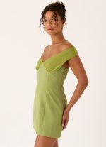 Caterina Mini Dress - Fern Green - 图片 3