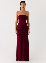 Champagne Skies Maxi Dress - Plum - 图片 2