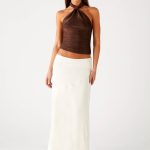 Chandra Maxi Skirt - Ivory